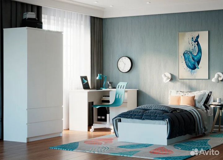 Компьютерный Стол универсальный Белый