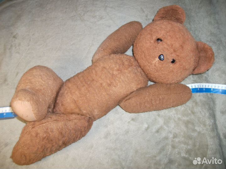 Винтажный плюшевый Медведь, рост 60 см