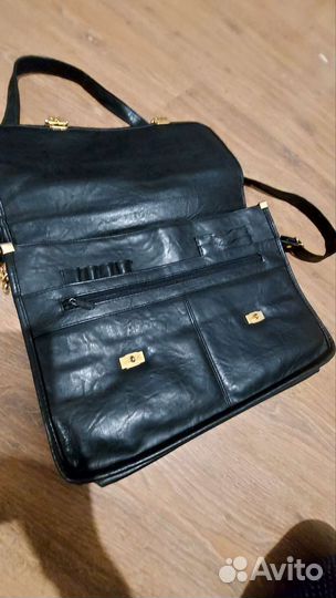 Мужской кожаный портфель