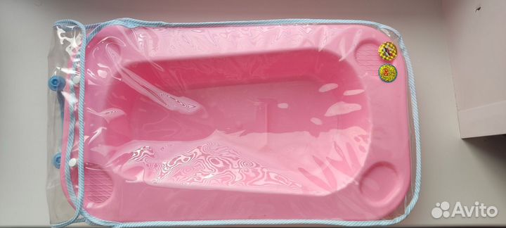 Кукольная коляска и ванночка