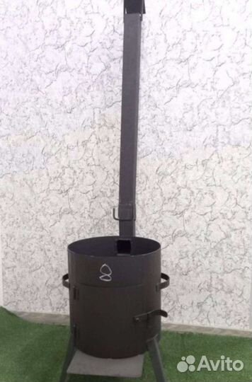 Печь для казана 8л с трубой