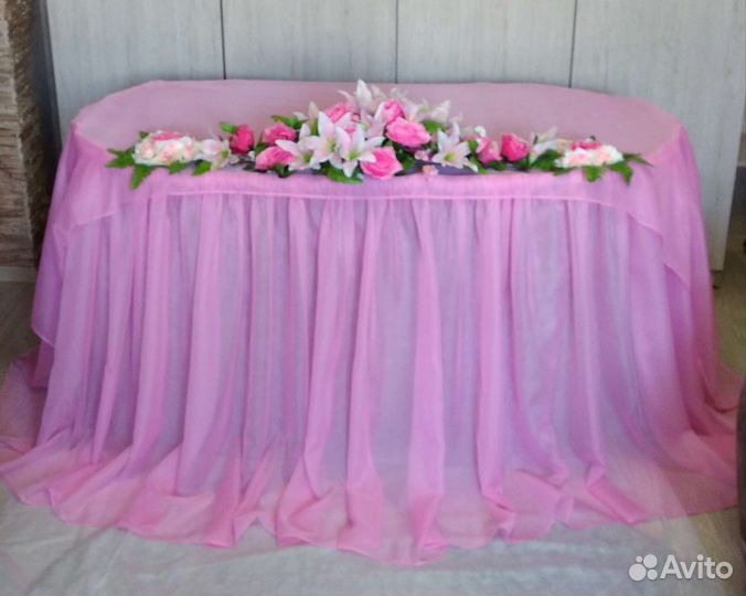 Украшения для свадебных столов любой формы