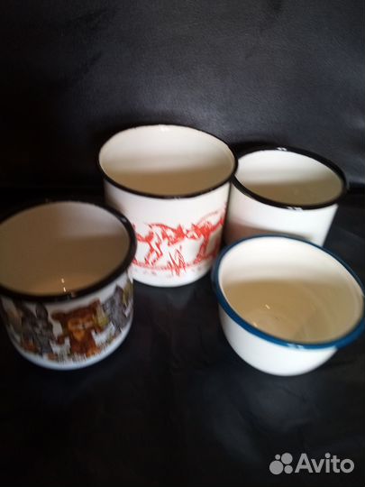 Детские кружки, эмалированные, новые СССР