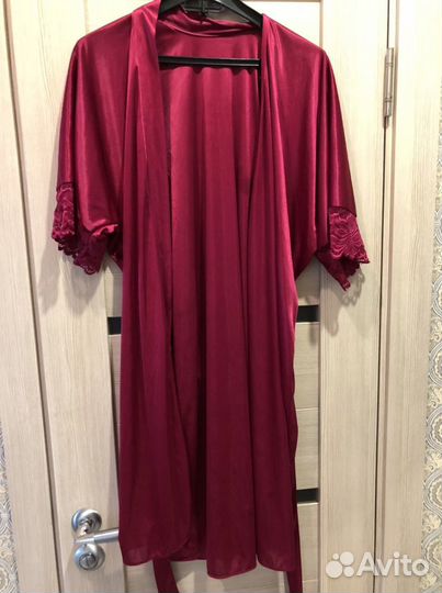 Халат женский шелковый