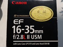 Canon EF 16 35mm f 2 8l ii usm