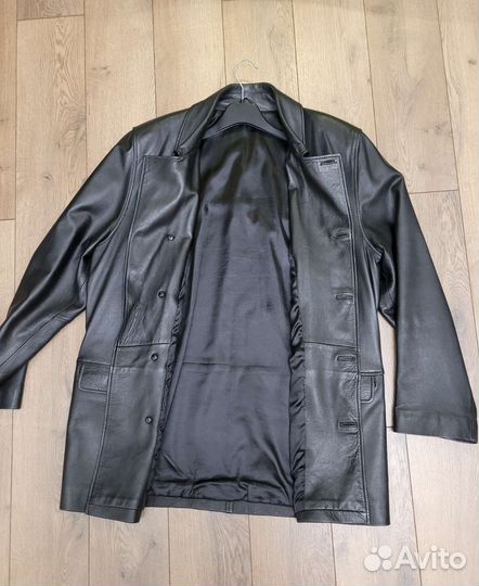 Кожаный пиджак мужской