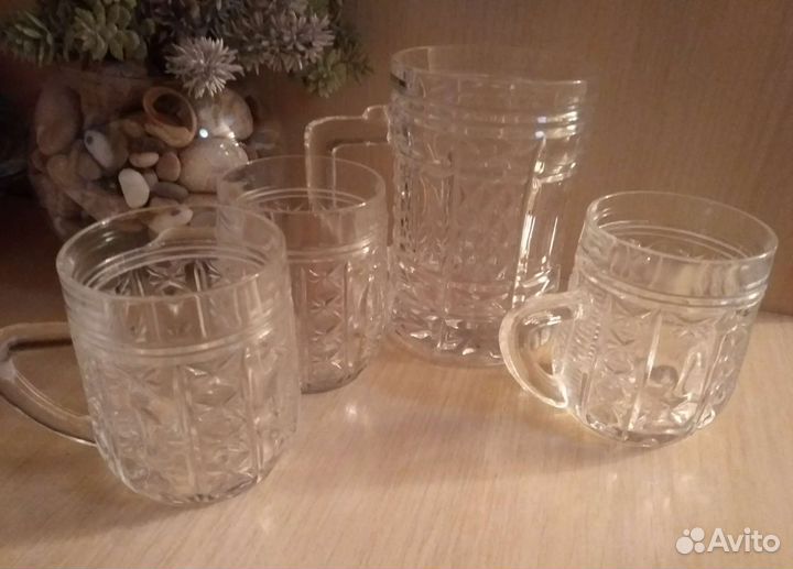 Набором. Хрустальные кружки СССР