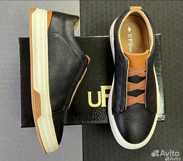 Мужские кожаные кеды размер от 40 до 45