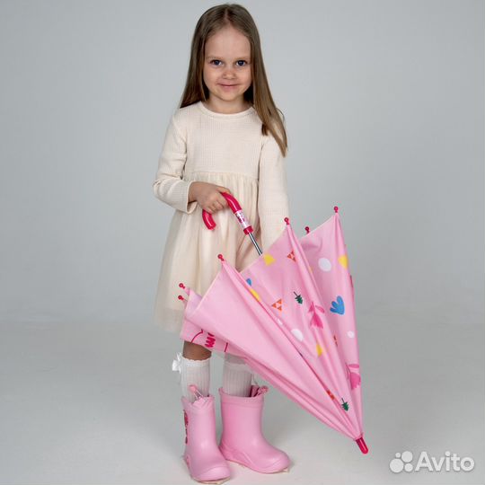 Зонт, дождевик, сапожки резиновые в комплекте