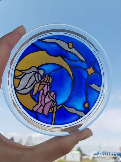 Подсвечник. Витражная роспись