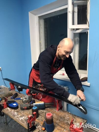 Заточка кантов, нанесение парафина, консервация