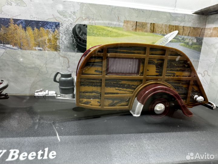 Модель 1/43 vw beetle прицеп