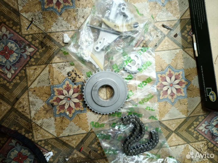 Ауди А4 2.0 tdi двигатель BLB, комплект цепи