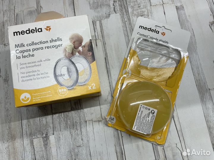 Накладки на грудь и молокосборники medela