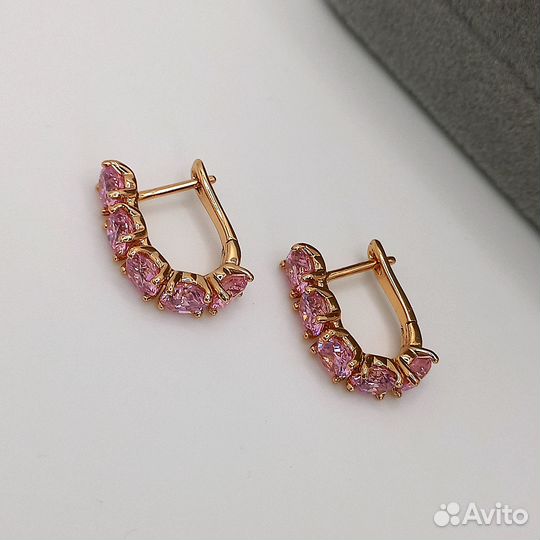 Серьги с кристаллами