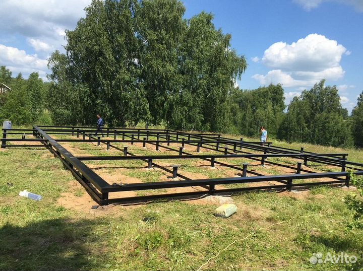 Винтовые сваи под ключ установка