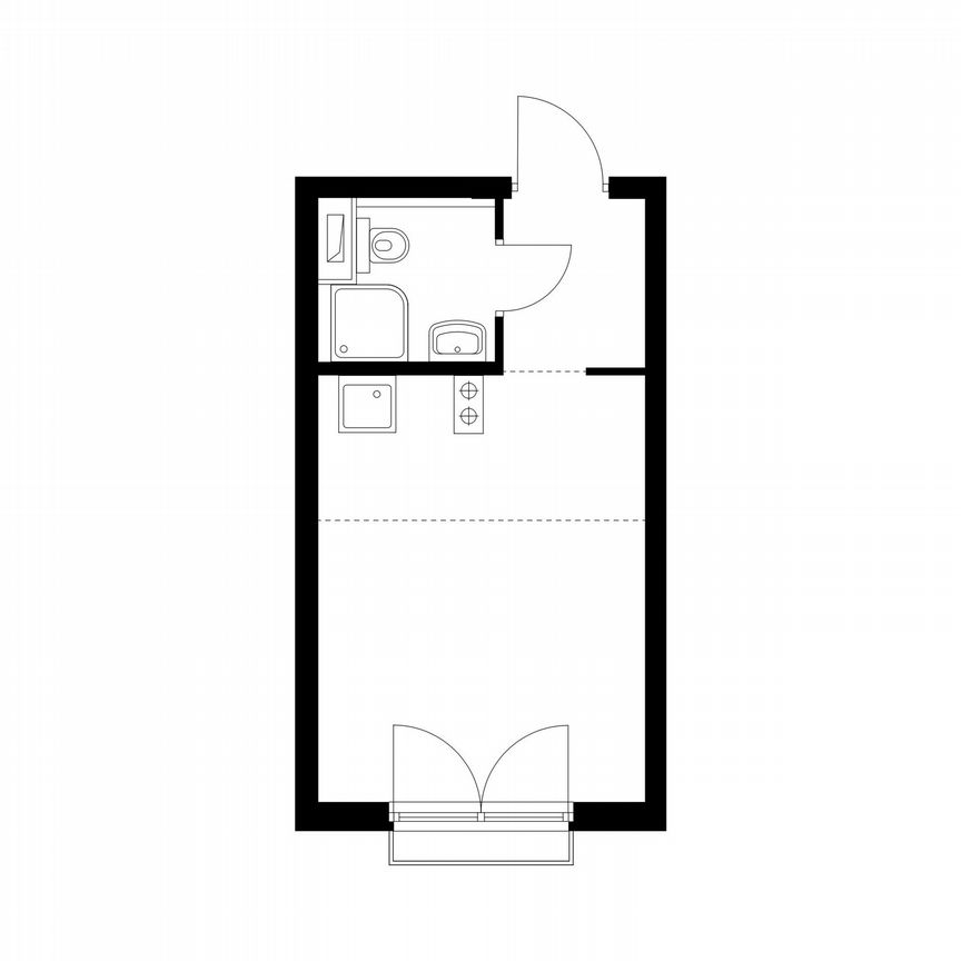 Квартира-студия, 20 м², 21/23 эт.
