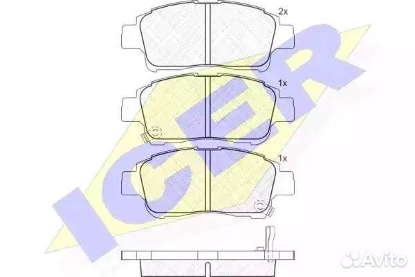 Колодки торм.дисковые