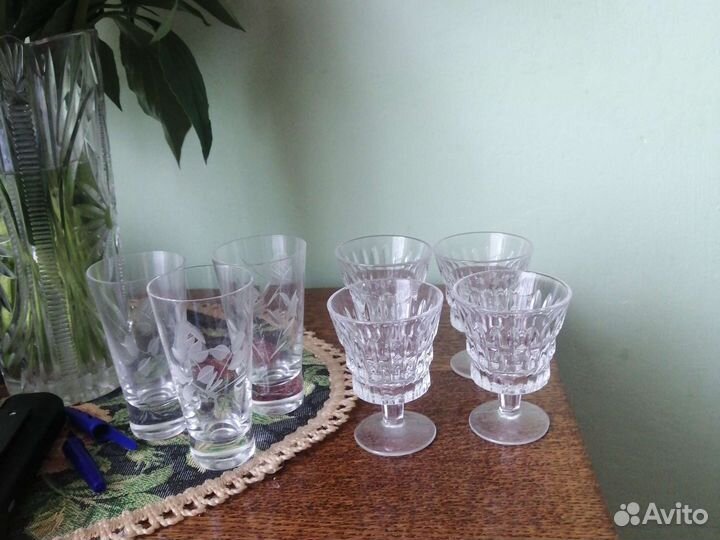 Рюмки СССР, кувшины, другая посуда