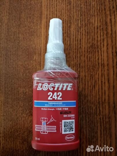 Фиксатор резьбы средней прочности loctite 242