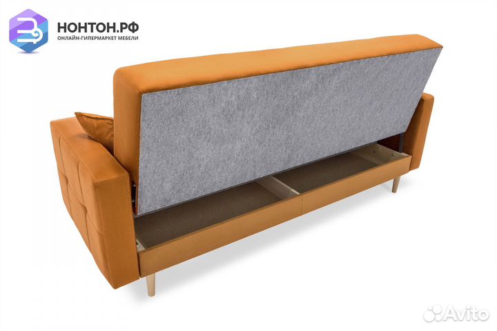 Диван книжка Фиеста коричневый