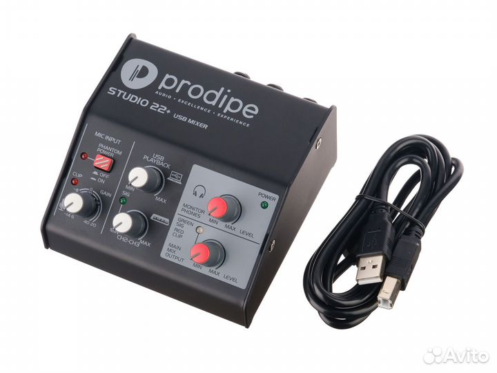 Studio22+ Аудио интерфейс USB, Prodipe