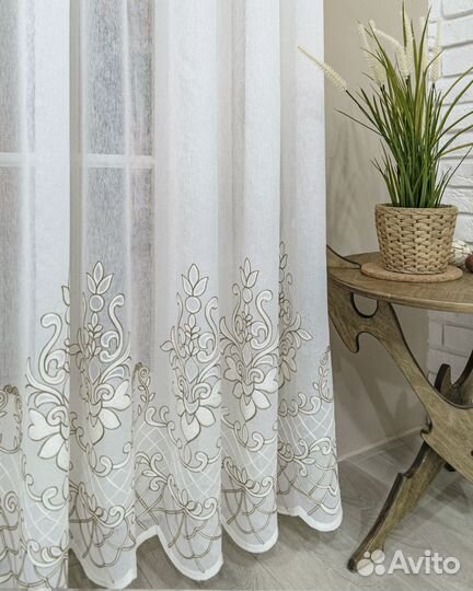 Тюль Флоренция Бронза