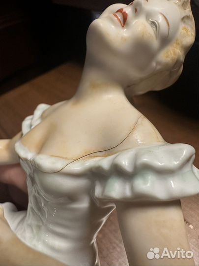 Статуэтка фарфор германия танцовщица с ньюансами