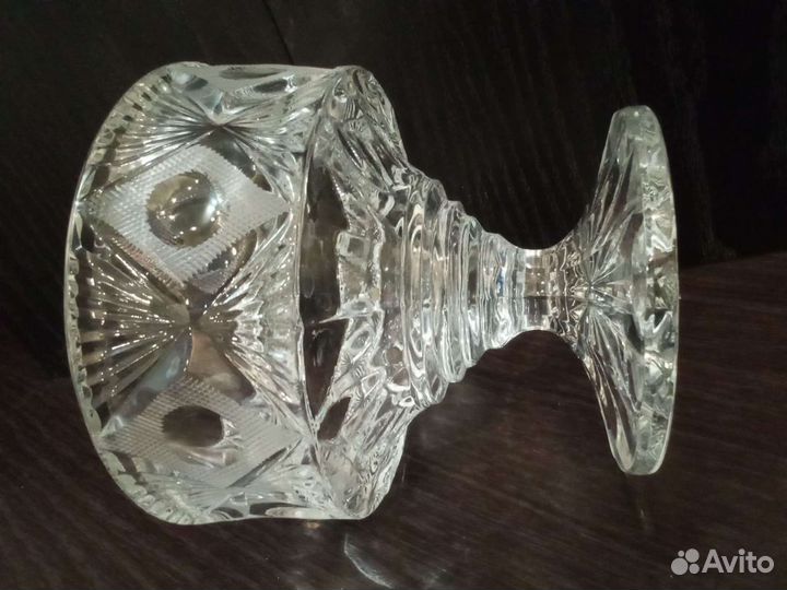 Ваза конфетница хрусталь