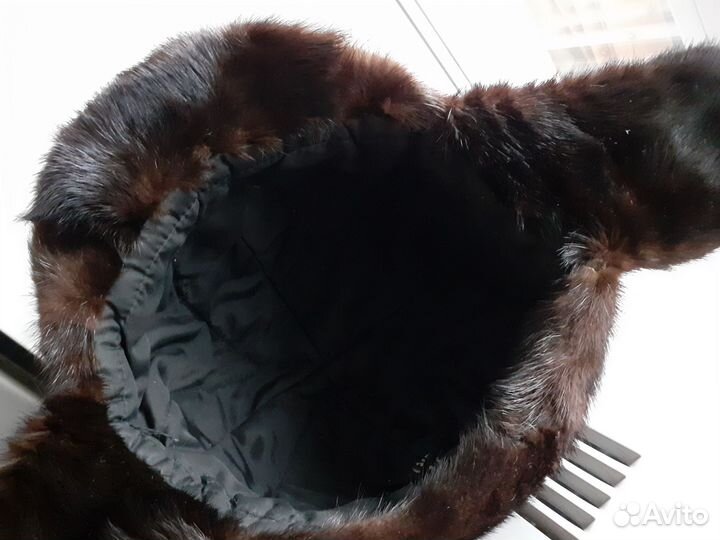 Шапка ушанка норковая женская