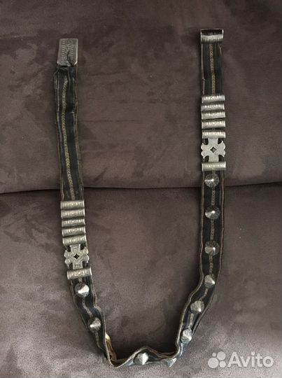 Серебряный старинный пояс