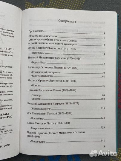 Анализы произведений русской литературы. 8 класс