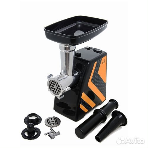 Мясорубка Kitfort KT-2101-3, оранжевый, черный