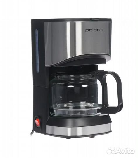 Кофеварка Polaris PCM 0613A, серебристый, черный