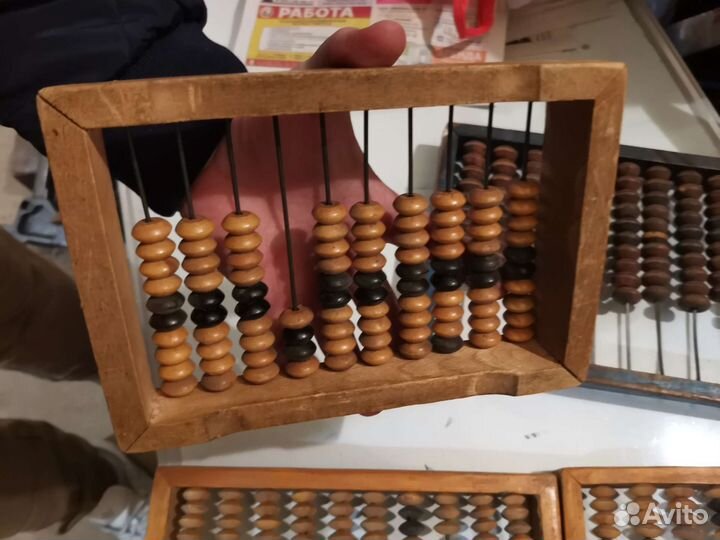 Деревянные счёты СССР 4 штуки