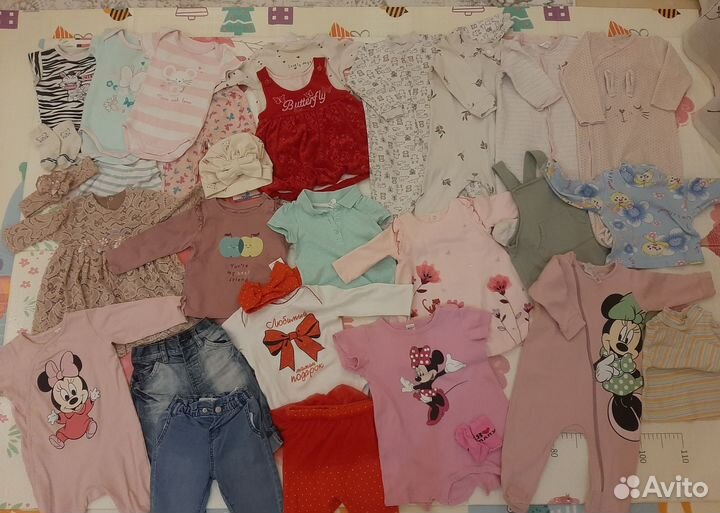 Детские вещи пакетом на девочку 68 74