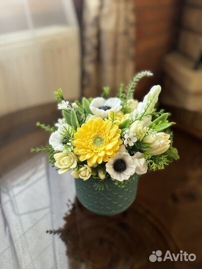 Букет из мыла. Подарок. Цветы