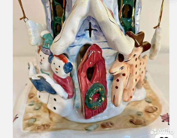 Новогодний подсвечник домик