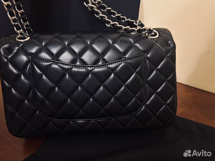 Сумка Chanel черная нат кожа с сер номером