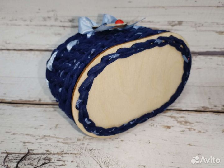 Вязаные корзинки