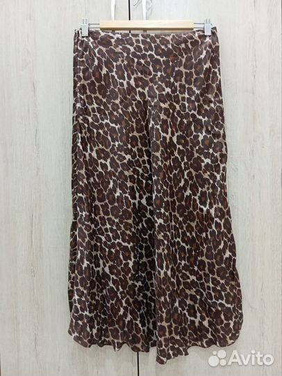 Леопардовая юбка шелк