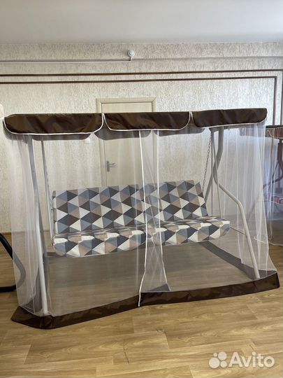 Качели садовые Этюд Интрига с матрасом и москиткой