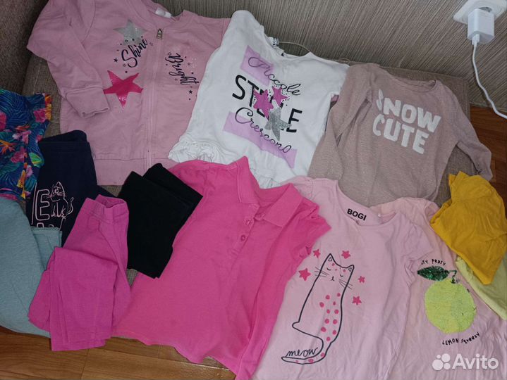Вещи для девочки, два пакета вещей для девочки