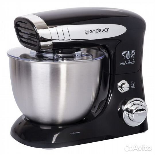 Миксер с чашей Endever Sigma 18 черный/серебристый