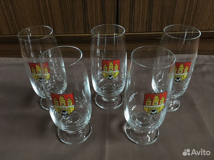 Пивные бокалы Чехословакия времён СССР 0,33 мл