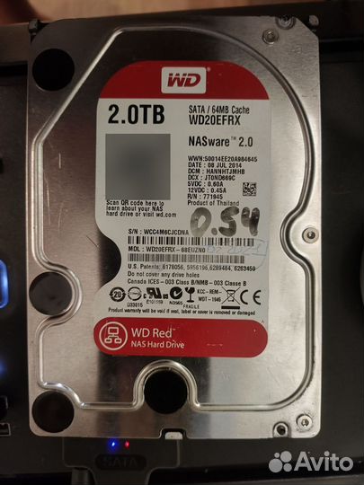 Жесткий диск WD red 2 Tb