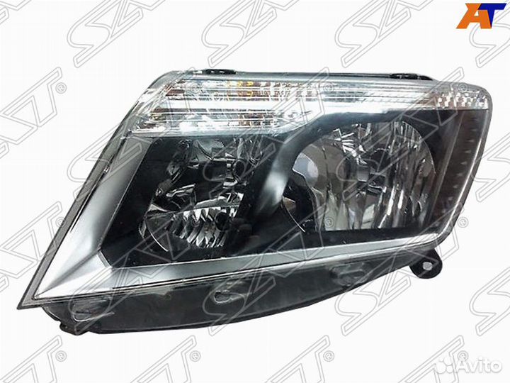 Фара nissan terrano 17- LH темный хром