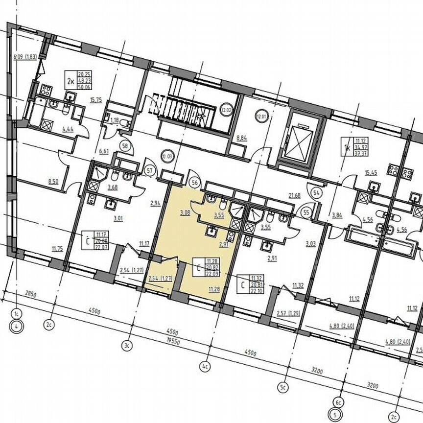 Квартира-студия, 22,1 м², 12/12 эт.