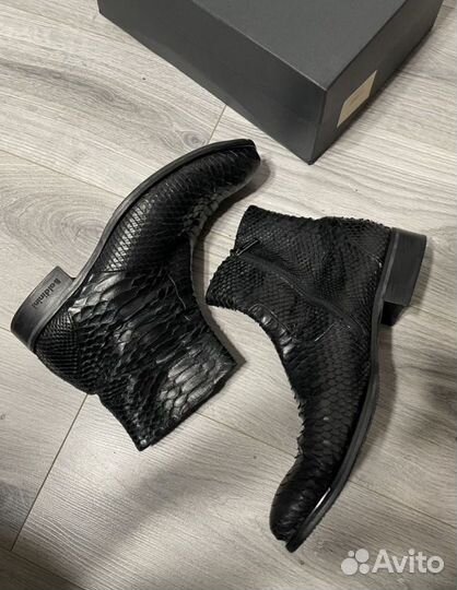 Сапоги Baldinini из кожи питона