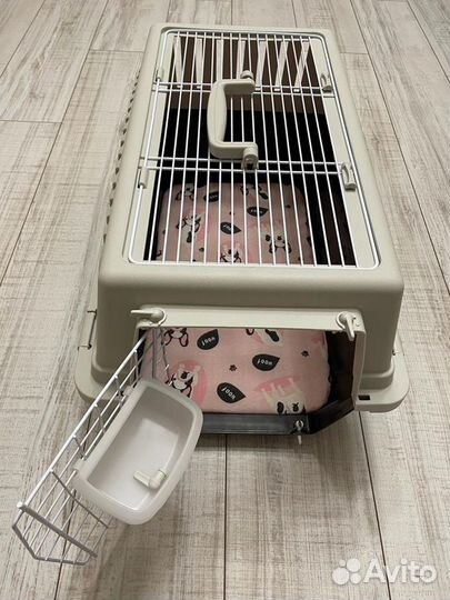 Переноска, когтеточка, лоток, миски для кота